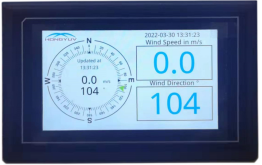 Anemometer Wind Display Console