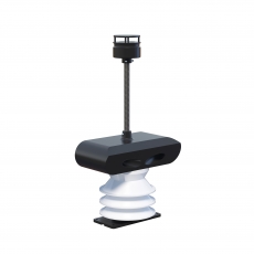 person using crane to move industrial gear box in engineering factory